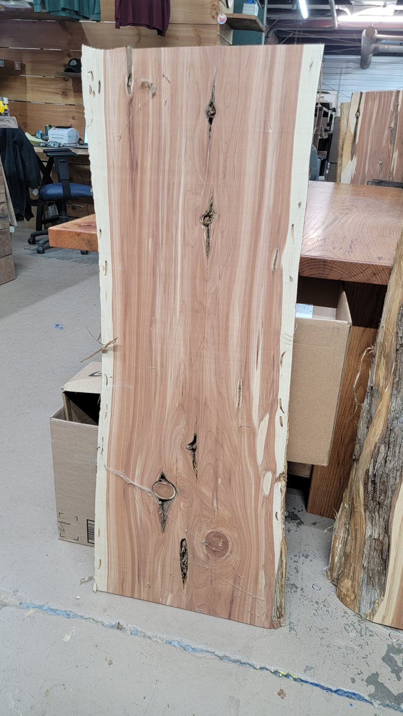 887 Cedar live edge slab