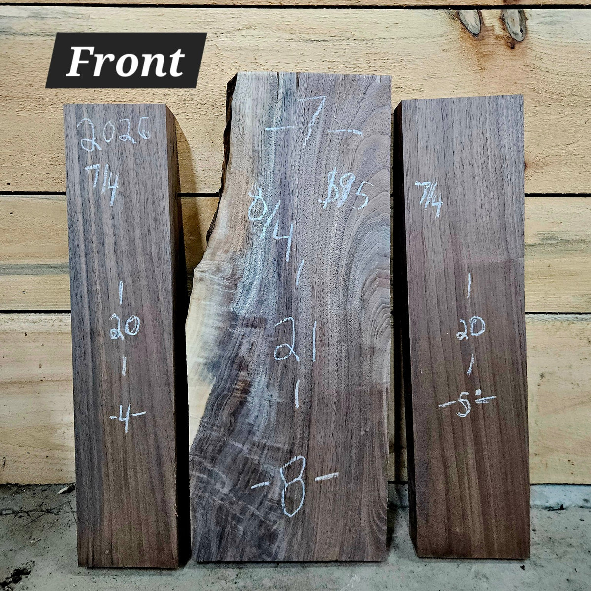 2026 Black Walnut DIY wood bundle, 3 pieces