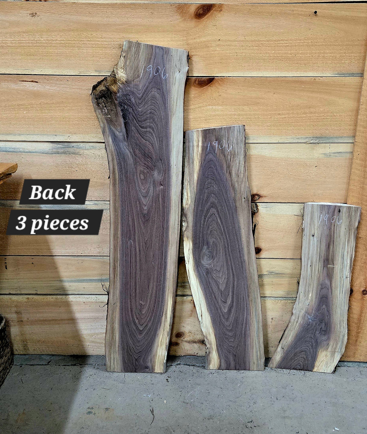 1906 Walnut 3-Piece DIY Wood Bundle