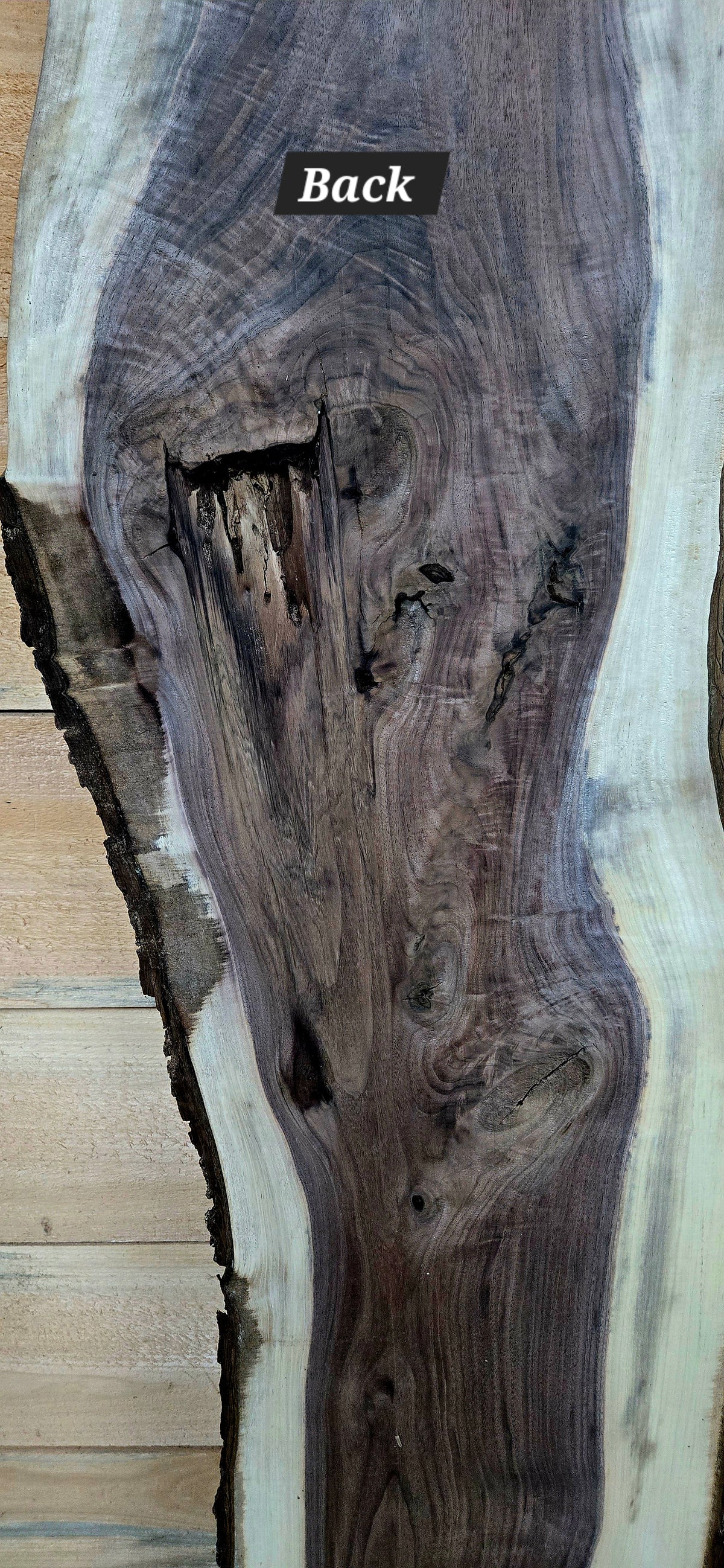 1923 Walnut Live Edge Slab – 62" × 13" × 5/4" – product image 4