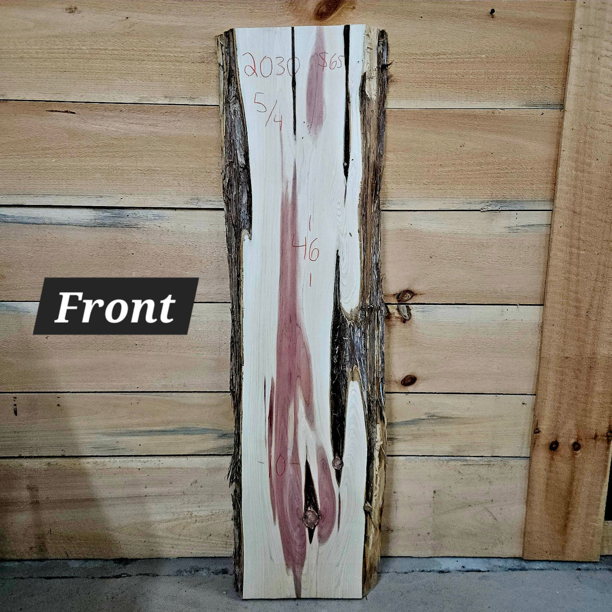 Cedar slab #2030 front