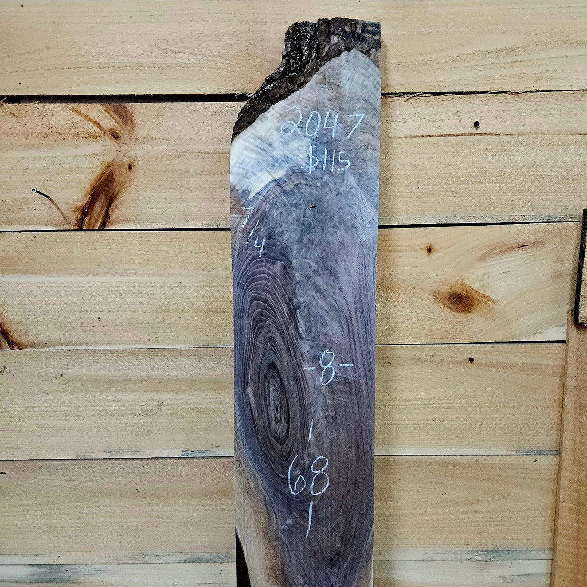 Walnut live edge slab 2047, photo 2