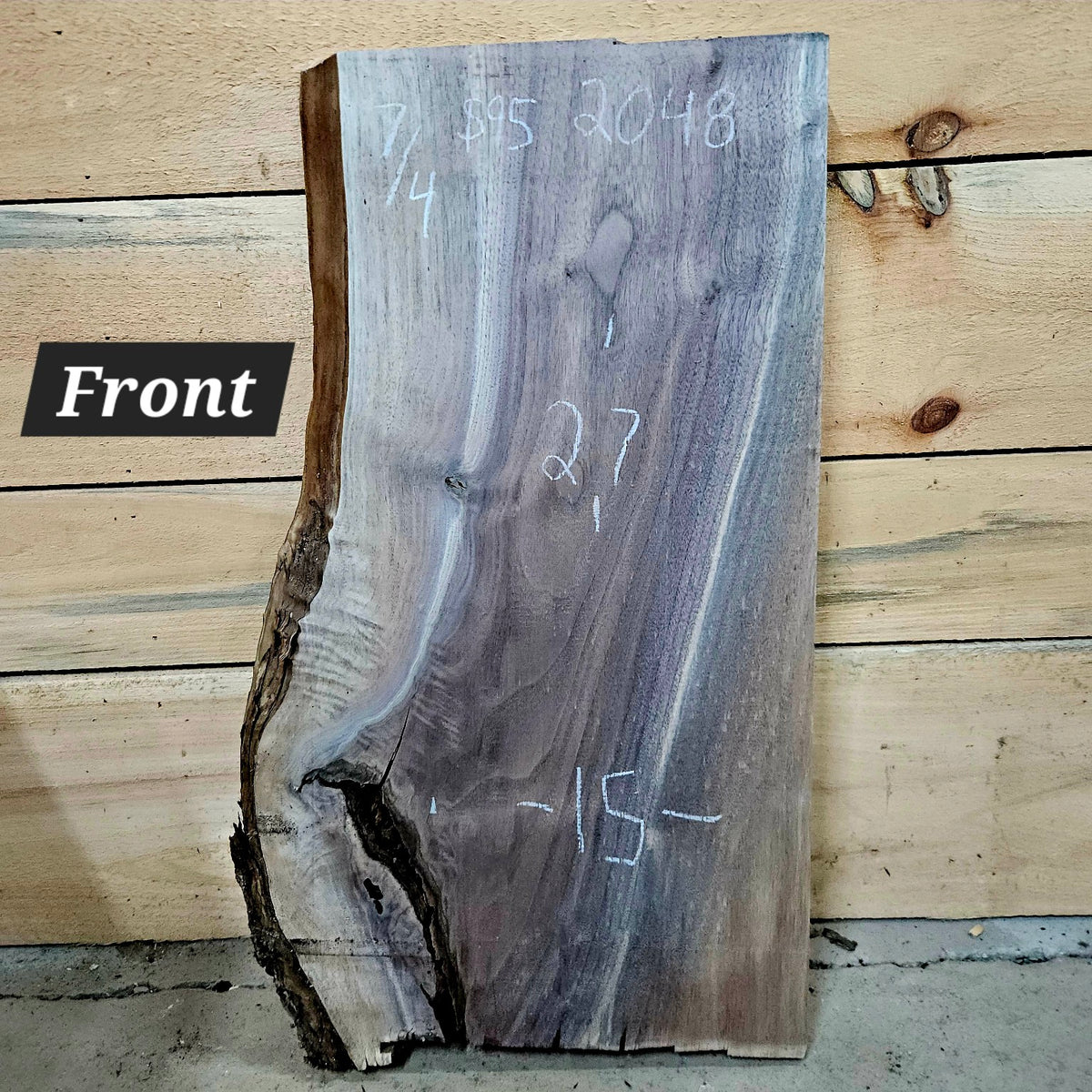 Walnut slab 2048-1 front