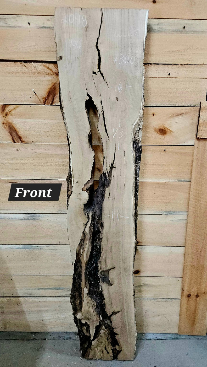 Black Locust live edge slab 2048, photo 1