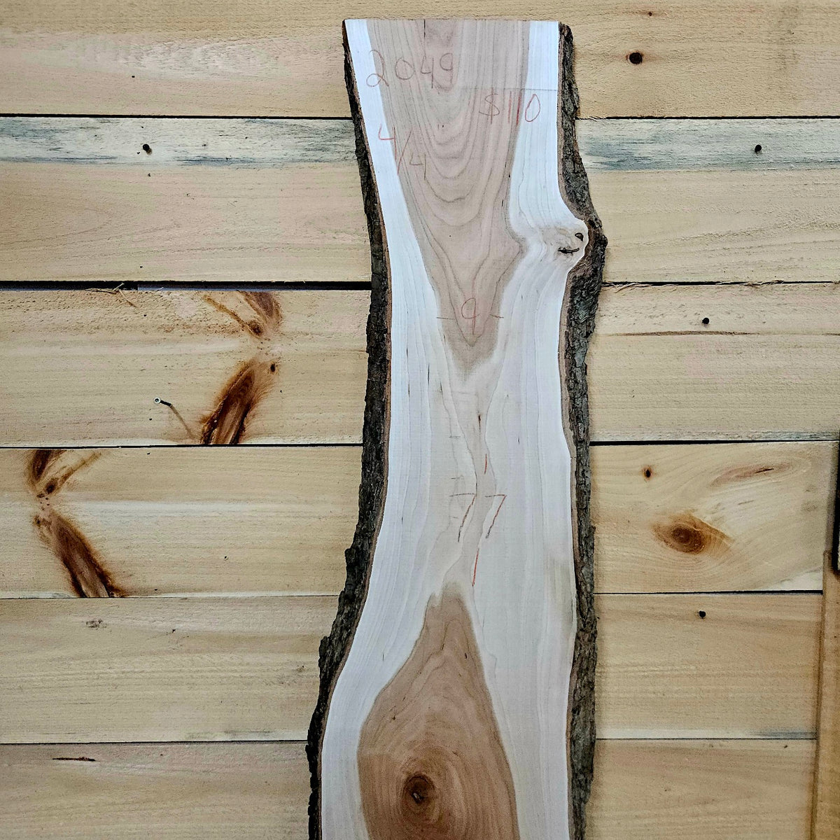 Cherry live edge slab 2049, photo 2