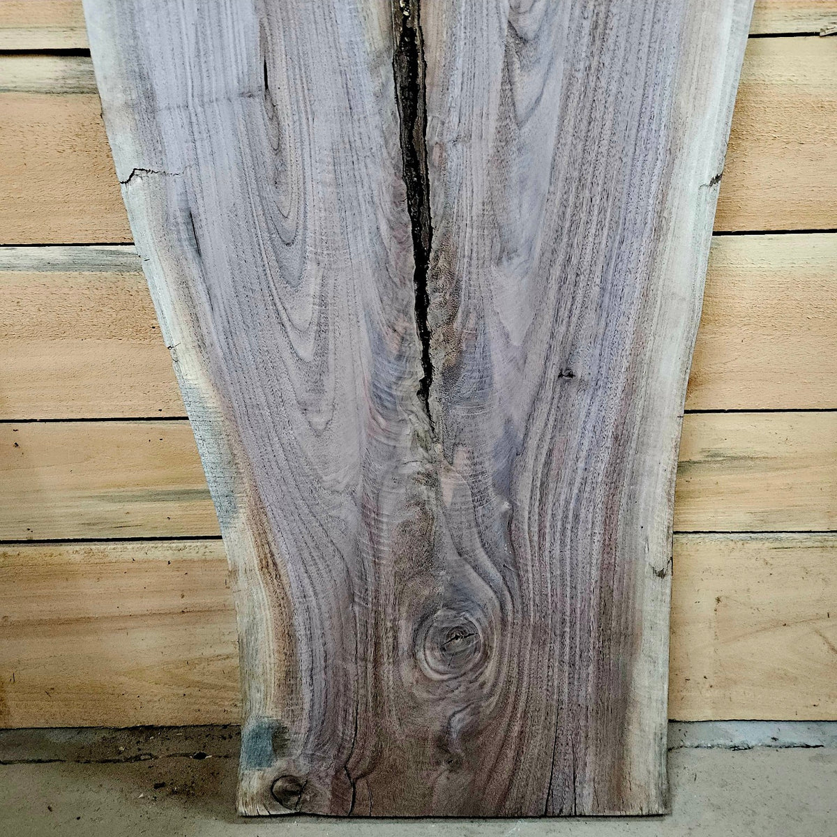 2064 walnut live edge slab back detail