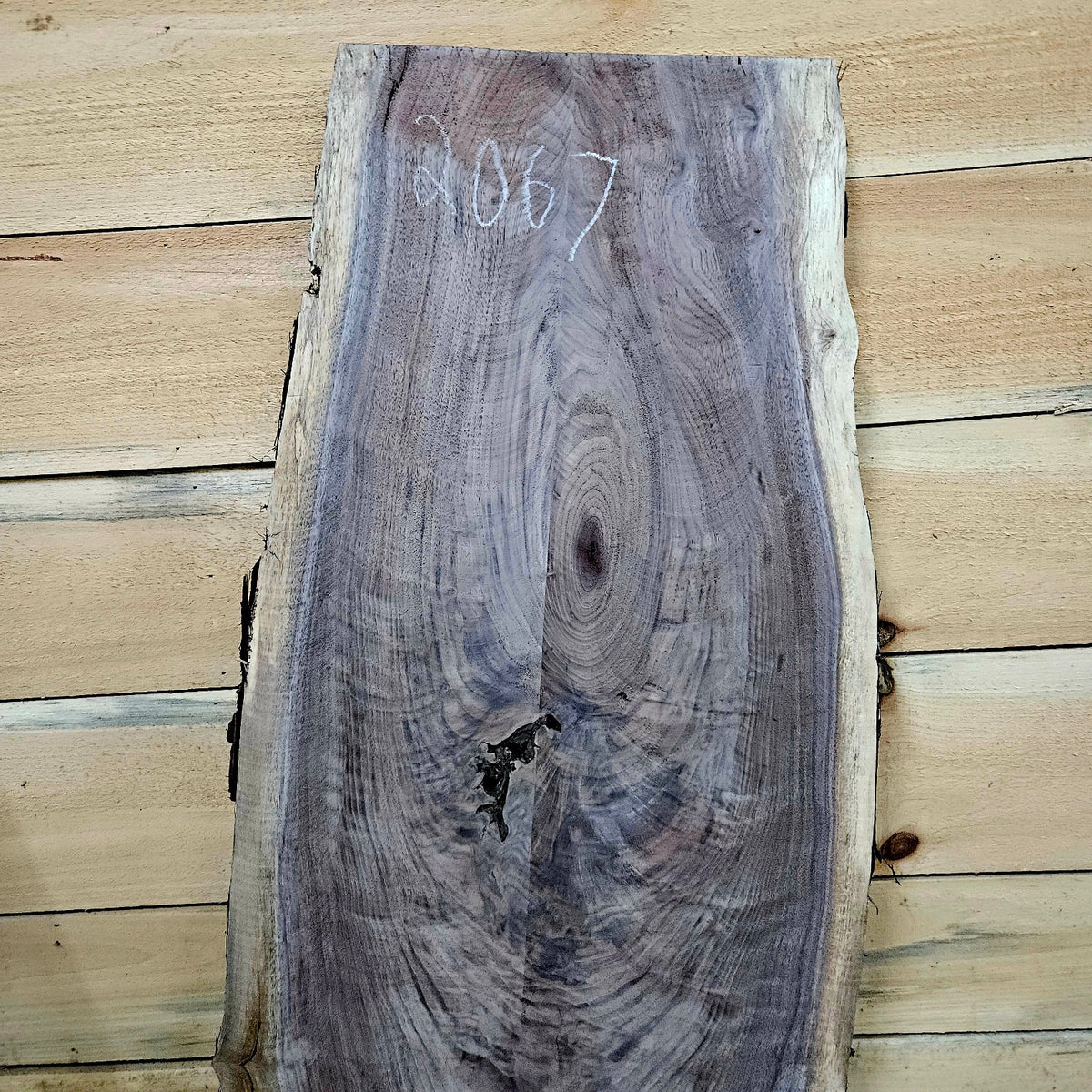 2067 walnut live edge slab back detail