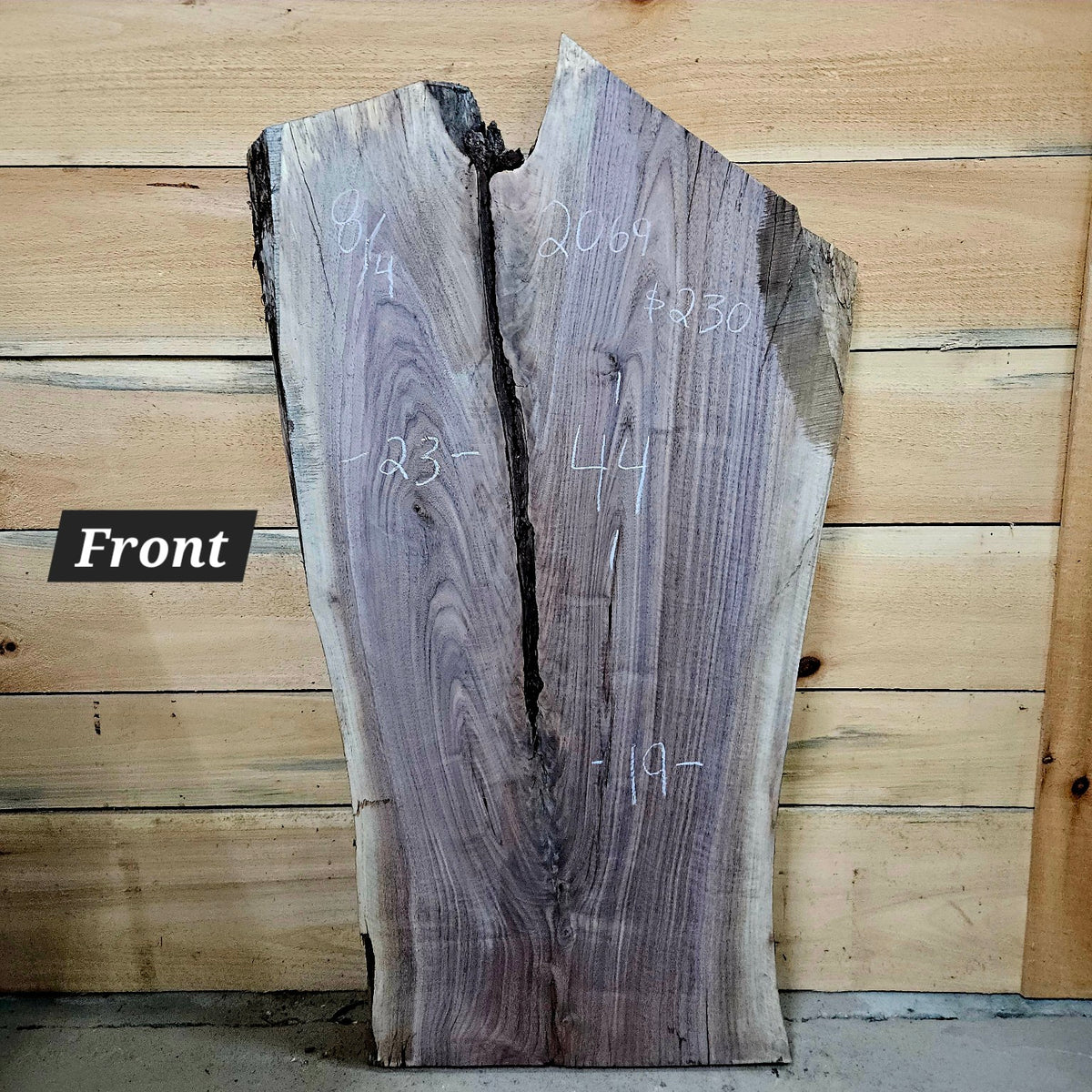 2069 walnut live edge slab front