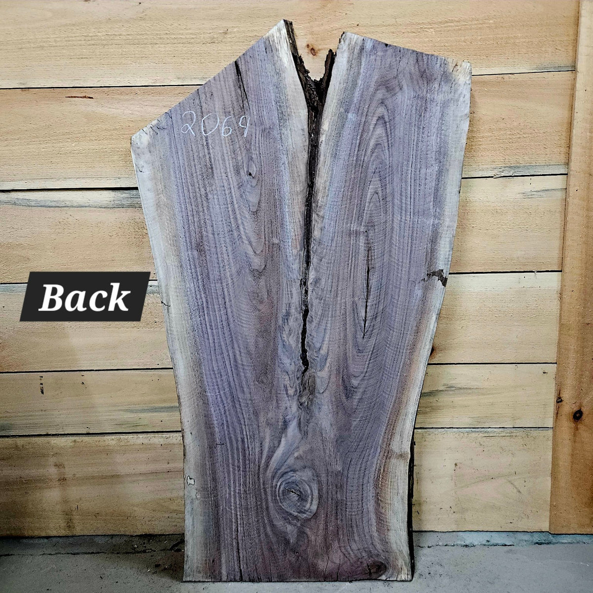 2069 walnut live edge slab back