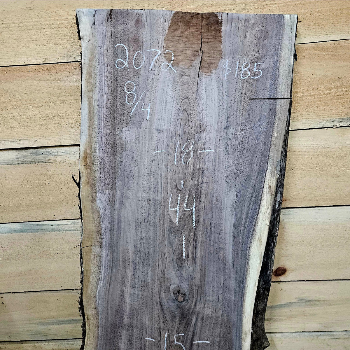 Walnut slab 2072 back