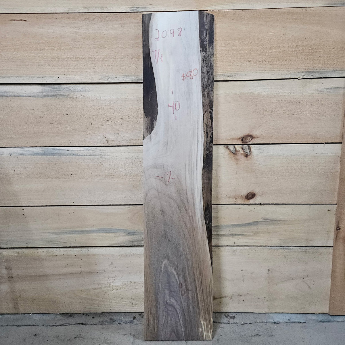 Walnut slab 2098 front