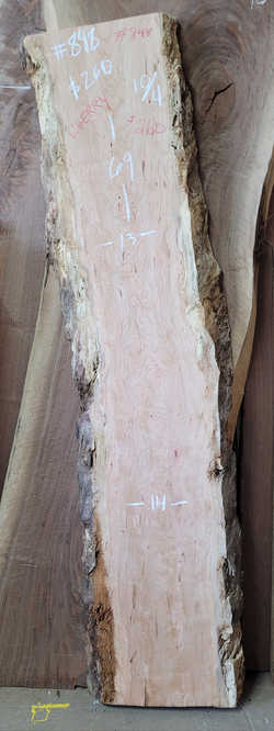 848 Cherry live edge slab