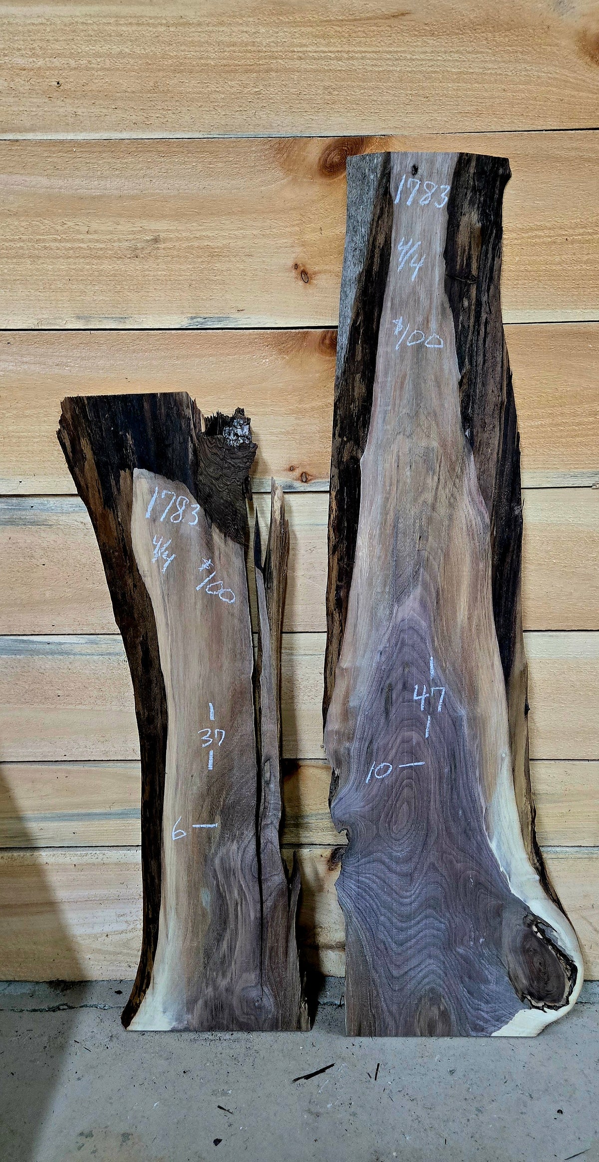 1783 Walnut 2-Piece DIY Wood Bundle, view 1