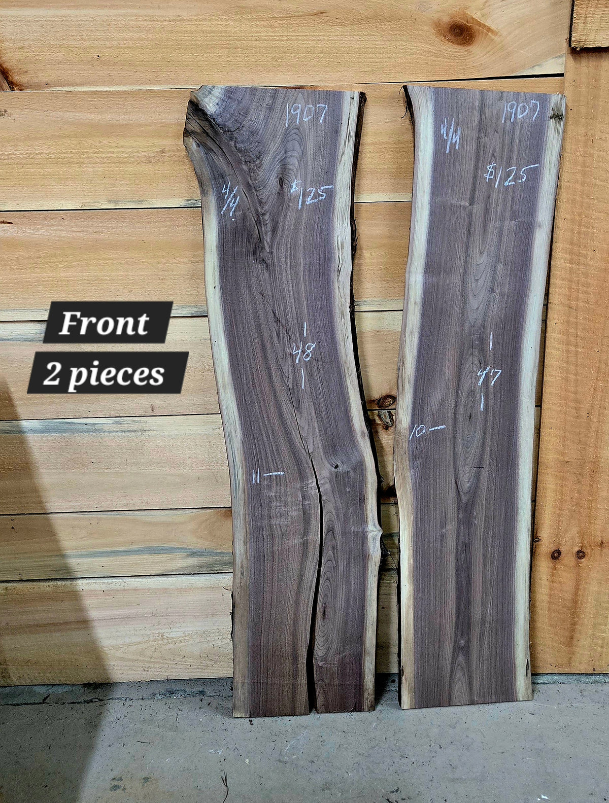 1907 Walnut 2-Piece DIY Wood Bundle