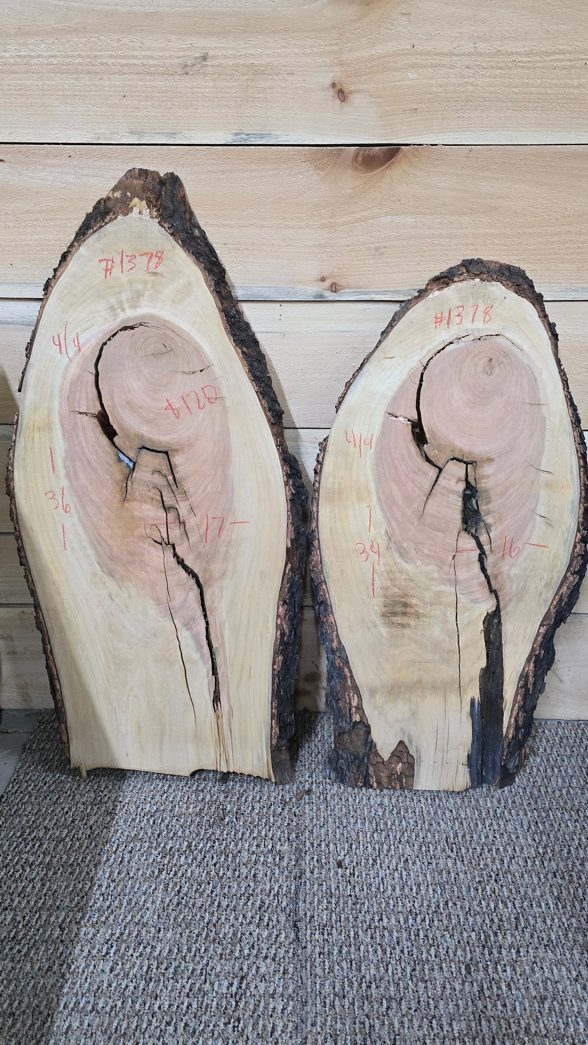 1378 Curly Cherry 2-Piece DIY Wood Bundle, view 1