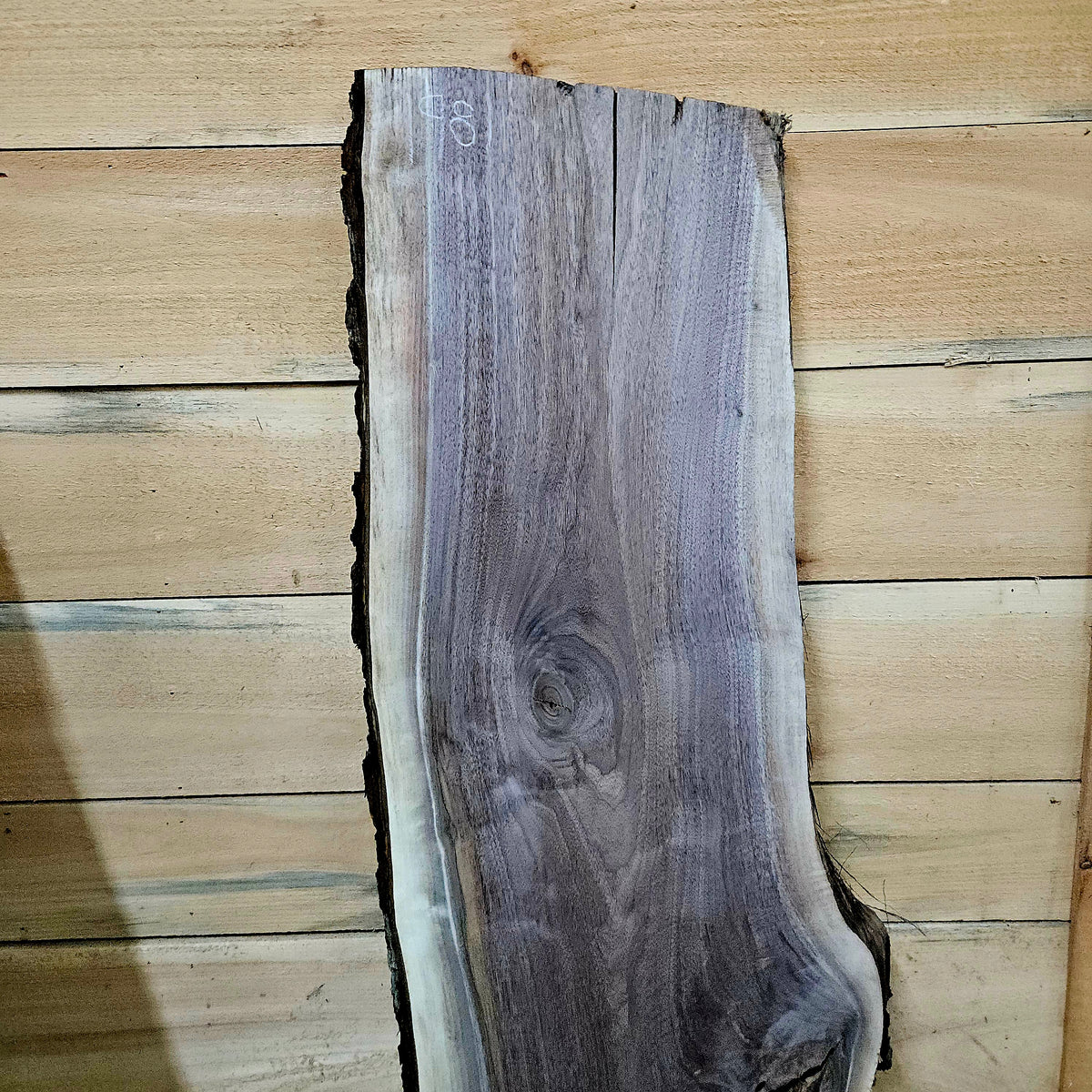 1981 Walnut Live Edge Slab – 41" × 12 - 16" × 7/4"