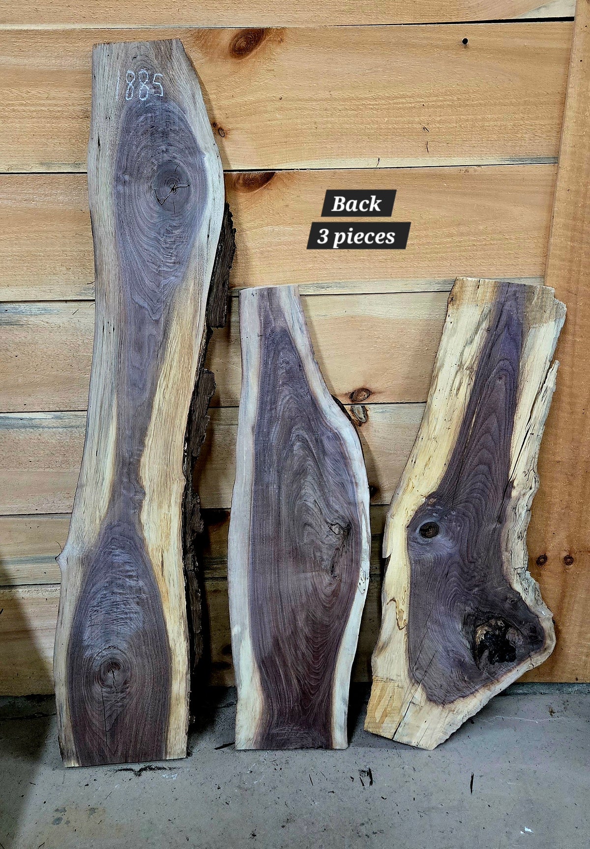 1885 Walnut 3-Piece DIY Wood Bundle, view 5