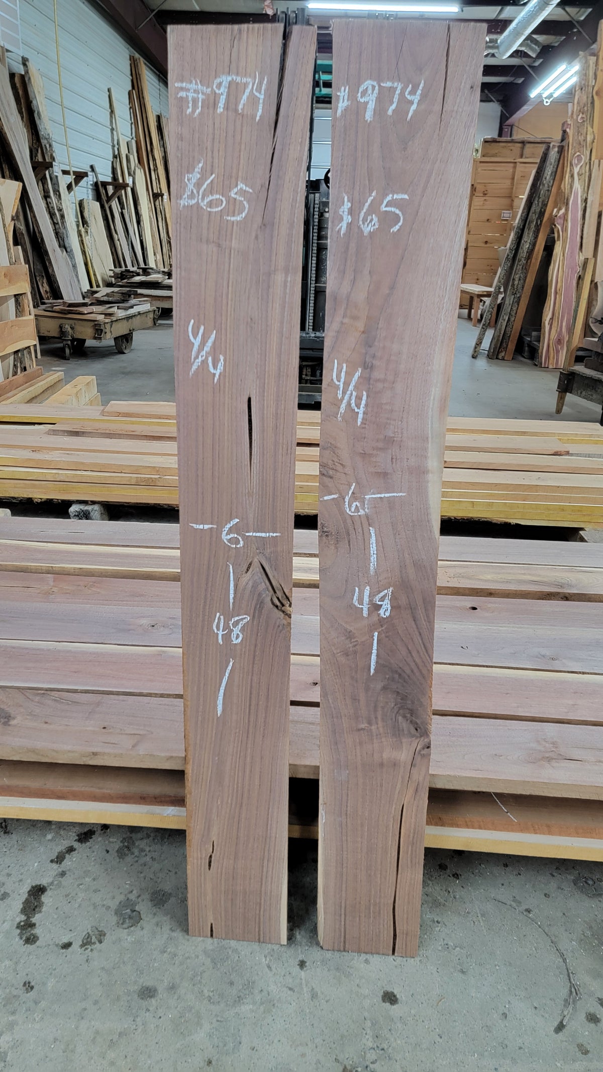 974 Walnut 2-Piece DIY Wood Bundle, view 1