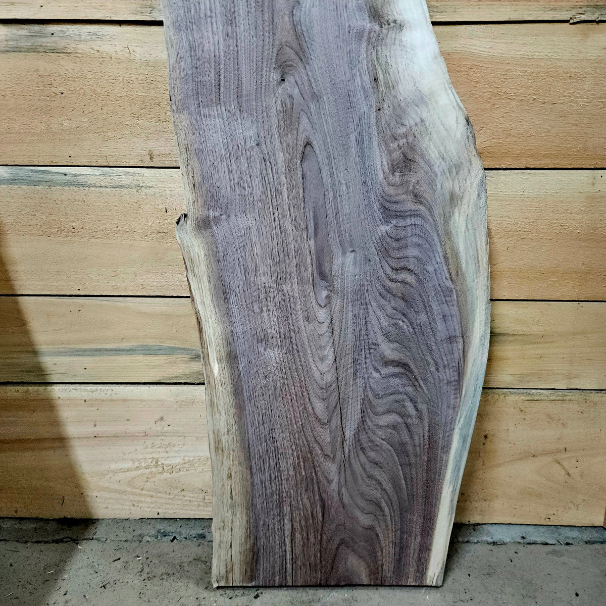 2004 Walnut Live Edge Slab – 42" × 14" × 8/4"