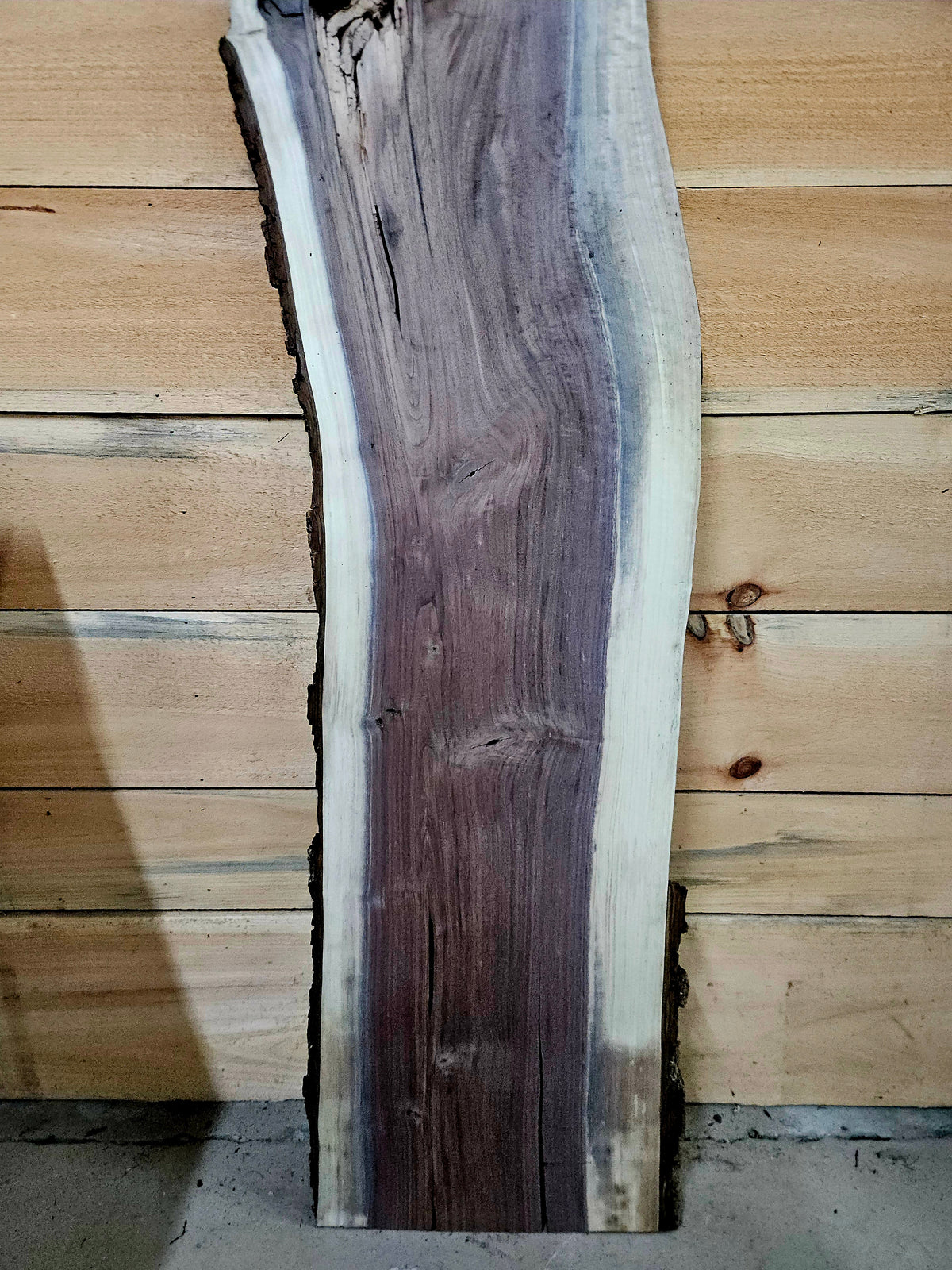 1925 Walnut Live Edge Slab – 57" × 13" × 5/4" – product image 6