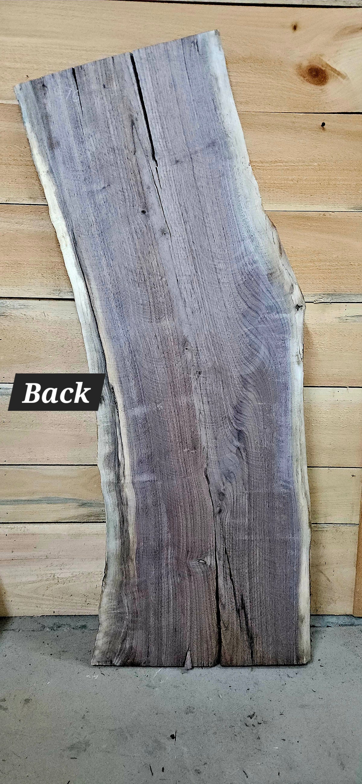 1976 Walnut Live Edge Slab – 53" × 16 - 17" × 7/4"
