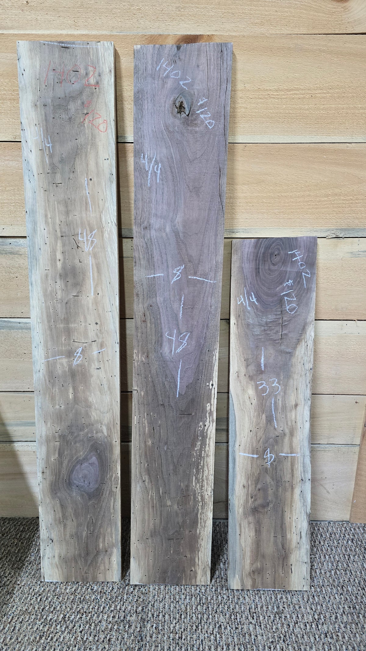 1402 Walnut 3-Piece DIY Wood Bundle, view 1