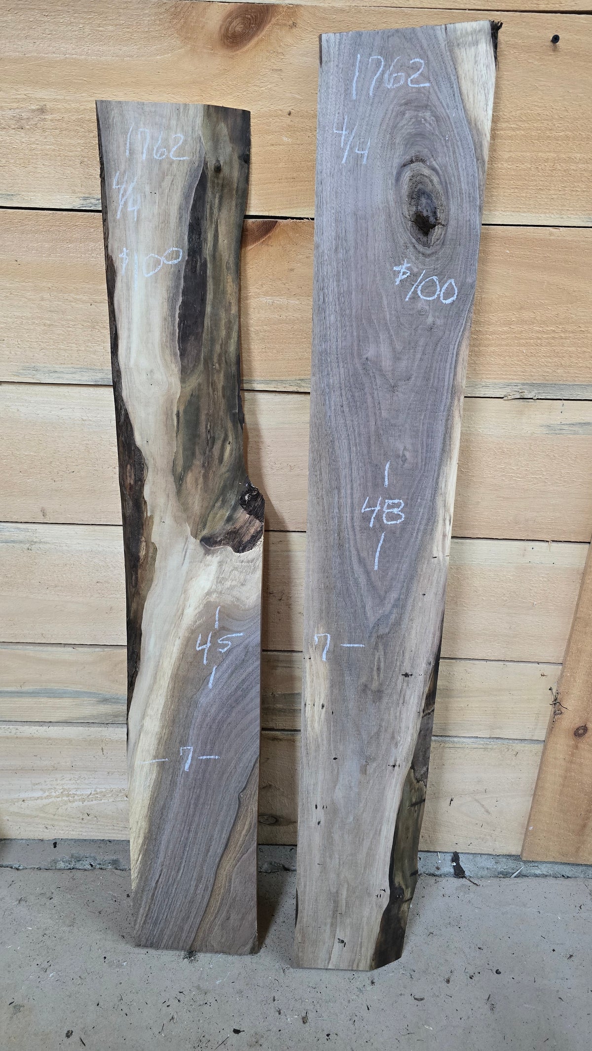 1762 Walnut 2-Piece DIY Wood Bundle, view 1