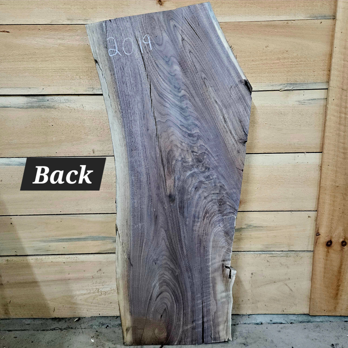 2019 Walnut Live Edge Slab – 41" × 13–16" × 7/4"