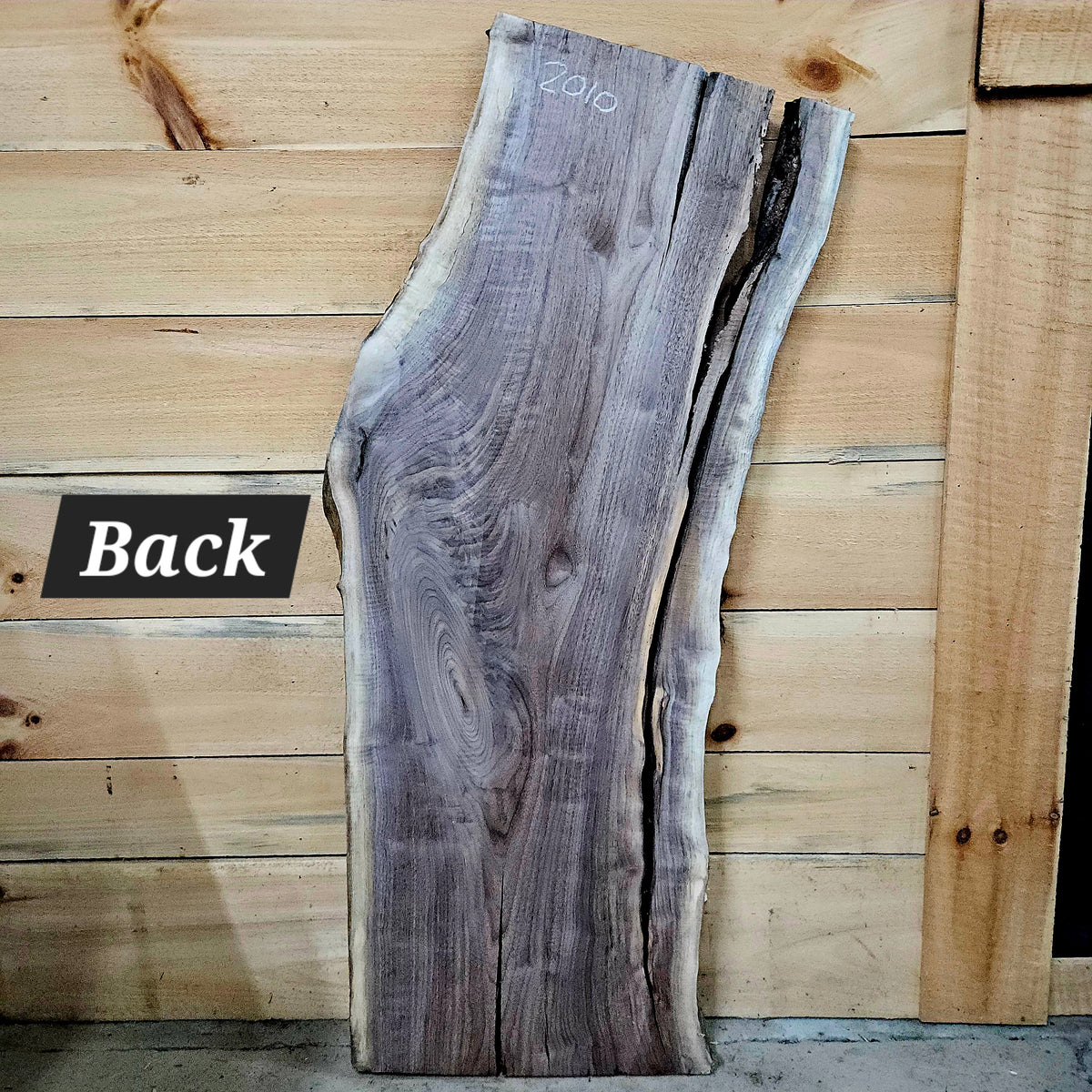2010 Walnut Live Edge Slab – 52" × 19" × 7/4"