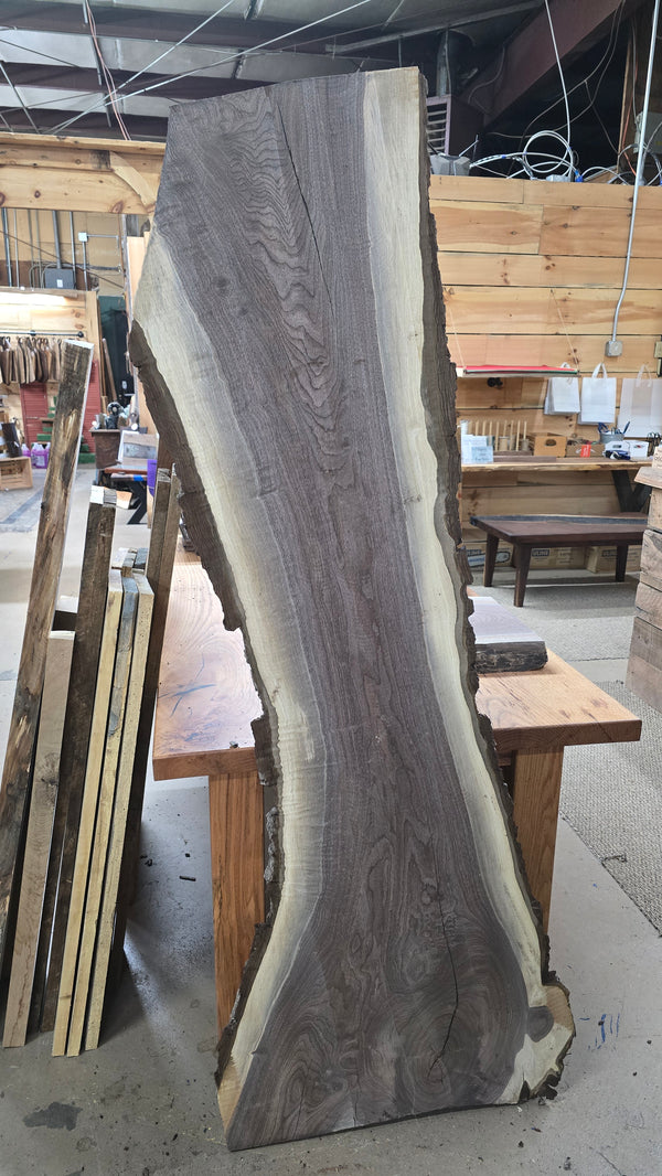 1021 Walnut live edge slab