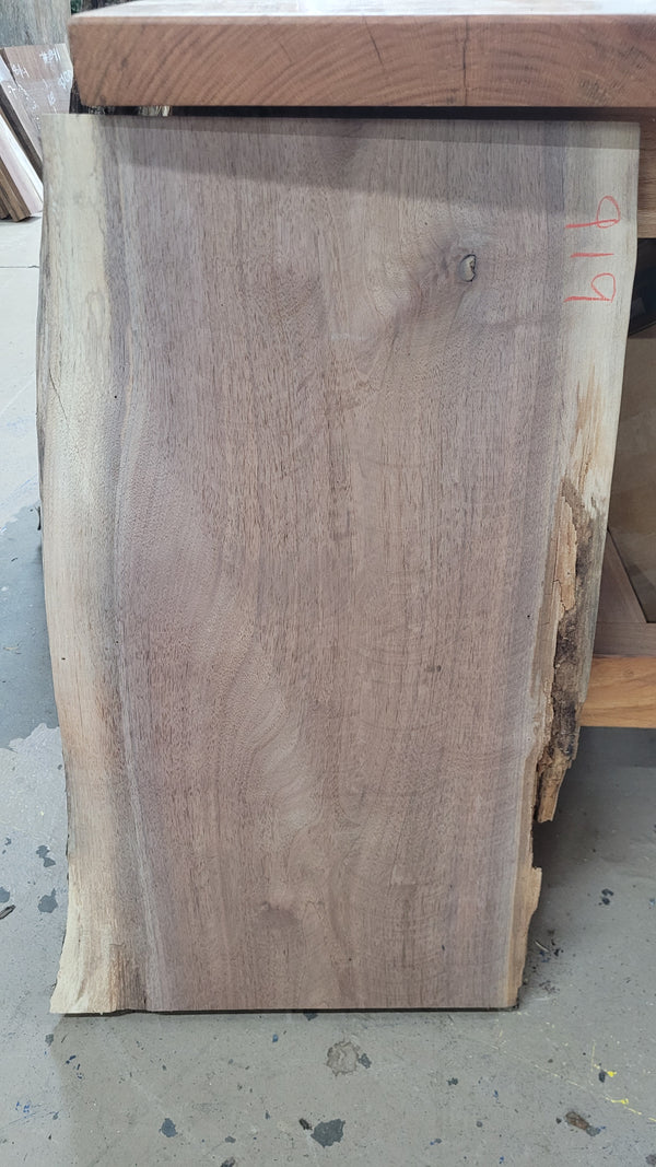 919 Walnut live edge slab