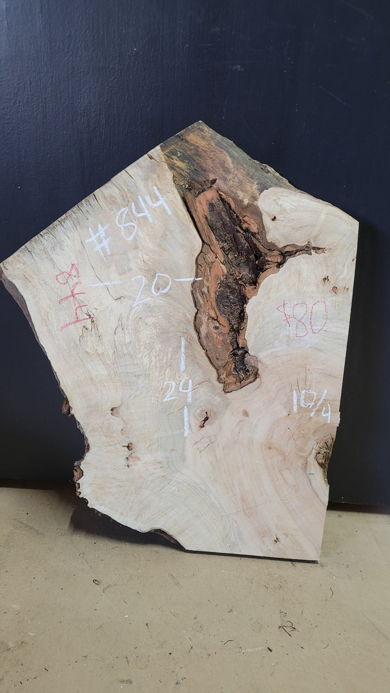 844 Maple live edge slab