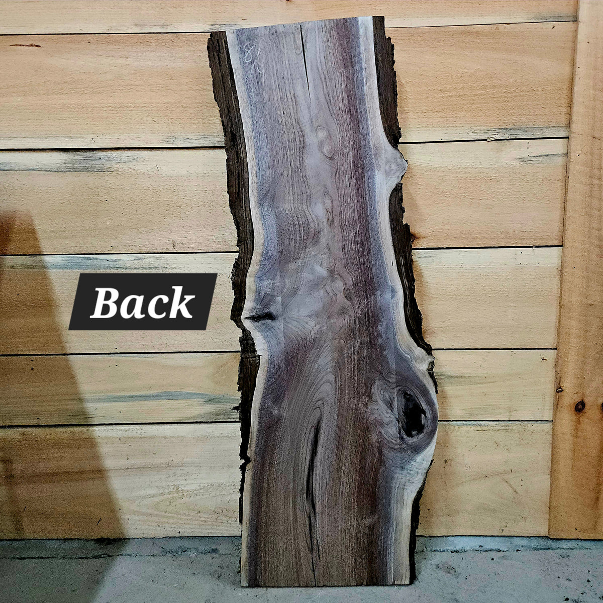 1949 Walnut Live Edge Slab – 40" × 6 - 7" × 8/4"