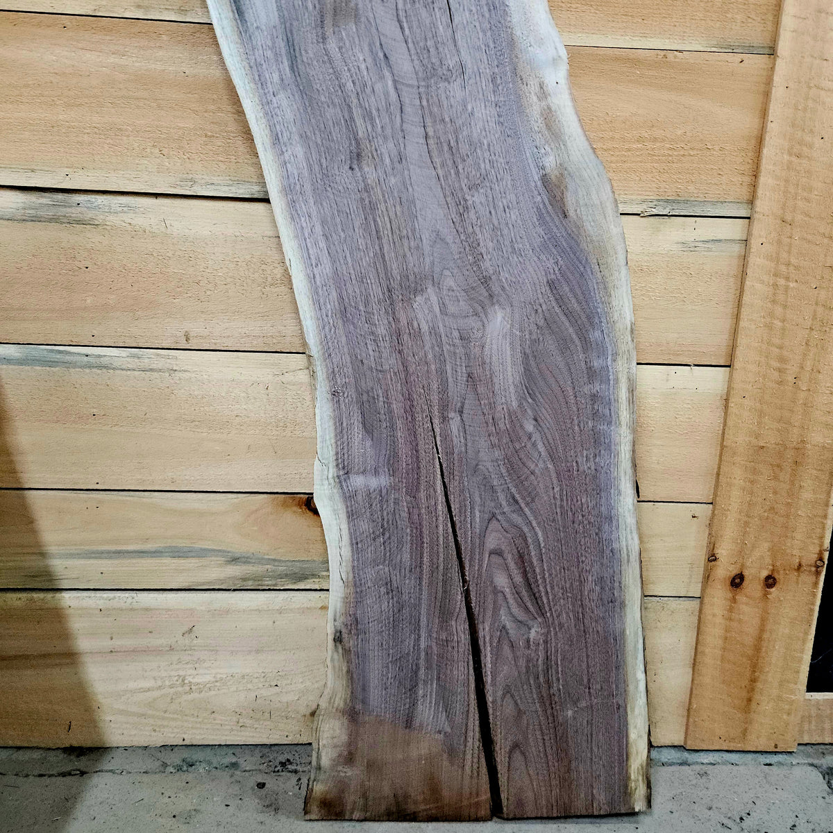 1979 Walnut Live Edge Slab – 52" × 14 - 15" × 7/4"