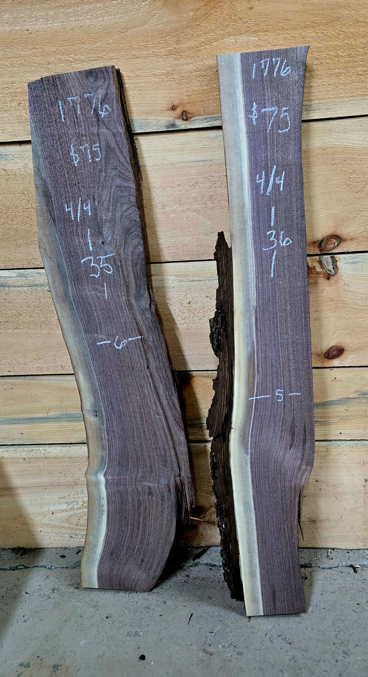 1776 Walnut 2-Piece DIY Wood Bundle, view 1