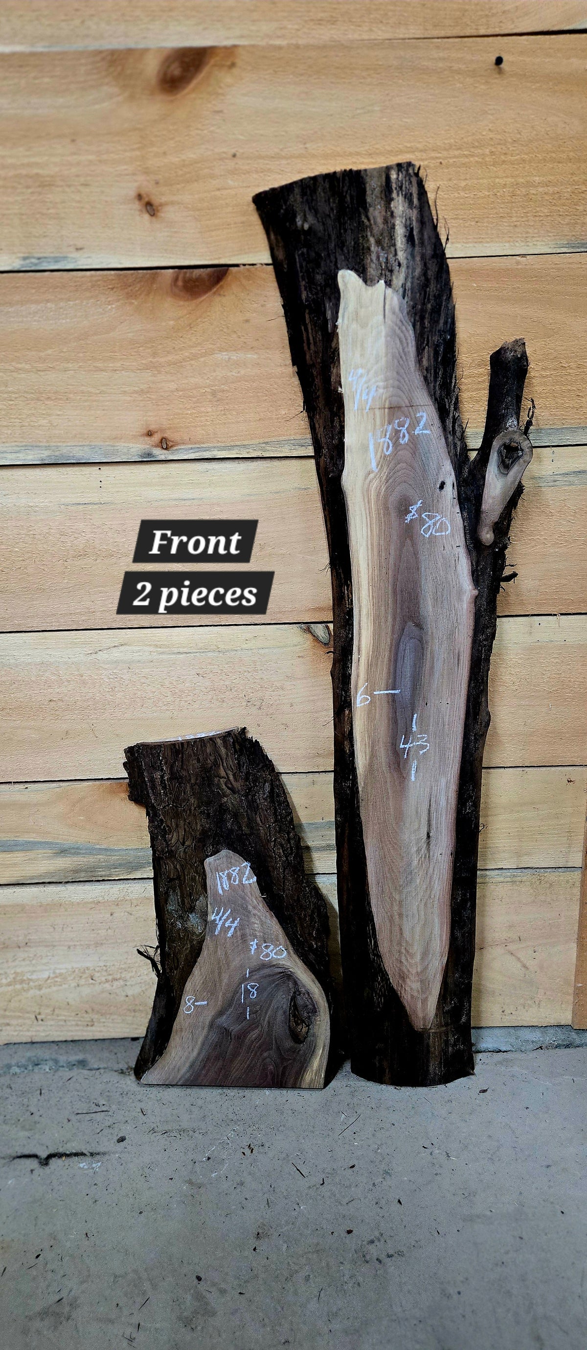 1882 Walnut 2-Piece DIY Wood Bundle, view 1