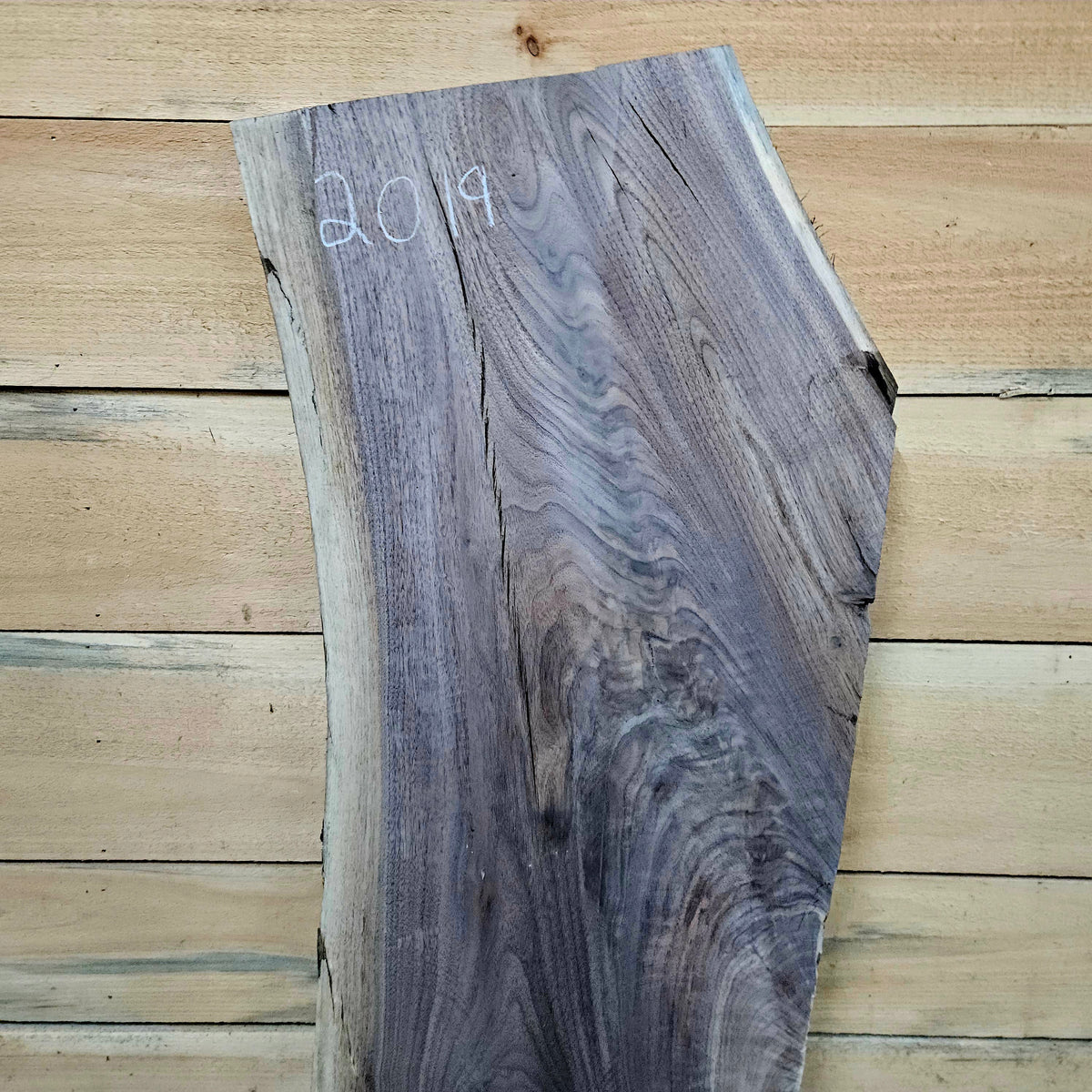 2019 Walnut Live Edge Slab – 41" × 13–16" × 7/4"
