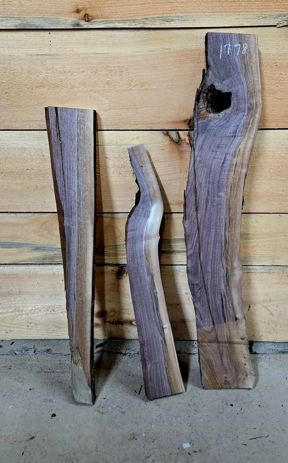 1778 Walnut 3-Piece DIY Wood Bundle, view 1