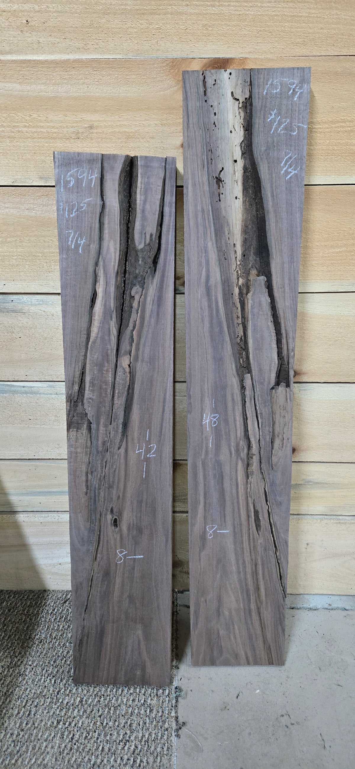 1594 Walnut 2-Piece DIY Wood Bundle, view 1