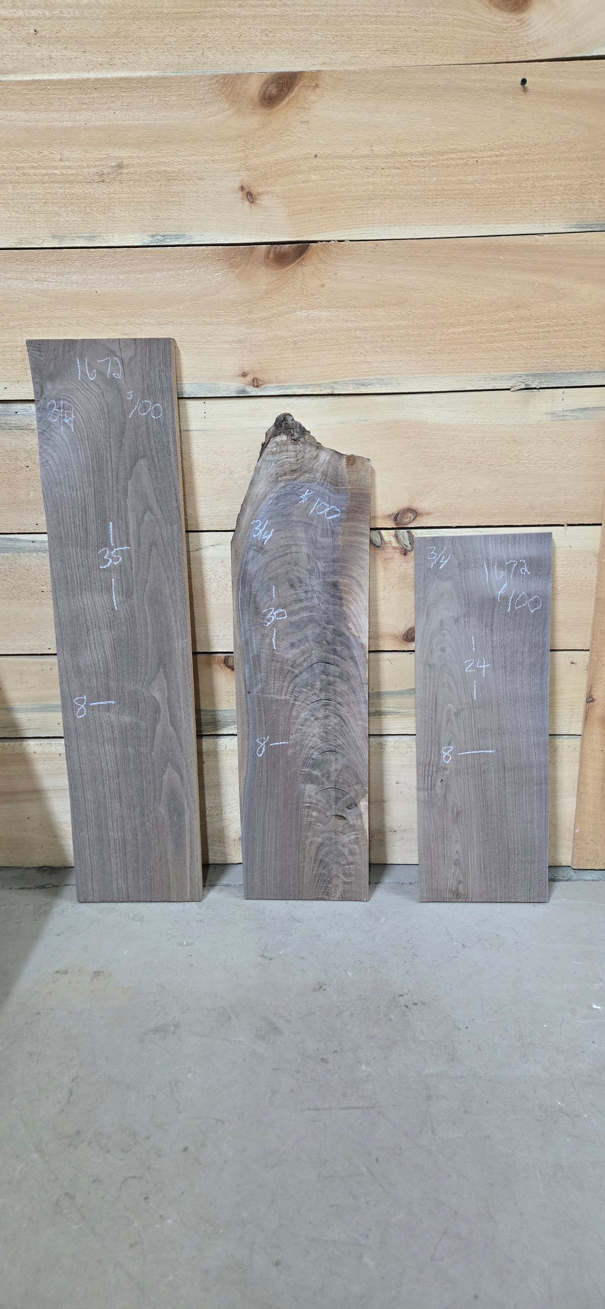 1672 Walnut 3-Piece DIY Wood Bundle, view 1