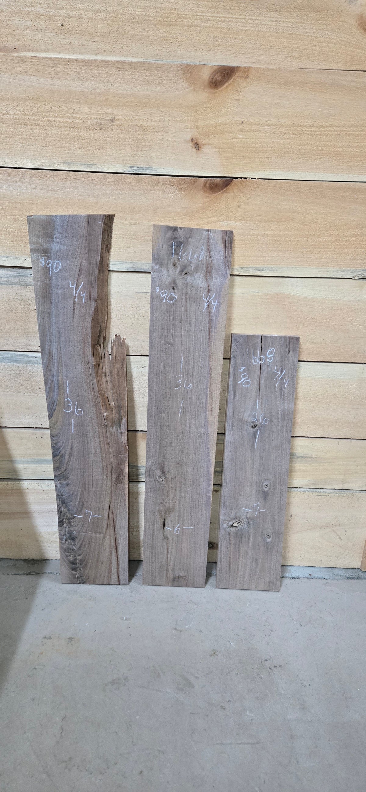 1668 Walnut 3-Piece DIY Wood Bundle, view 1