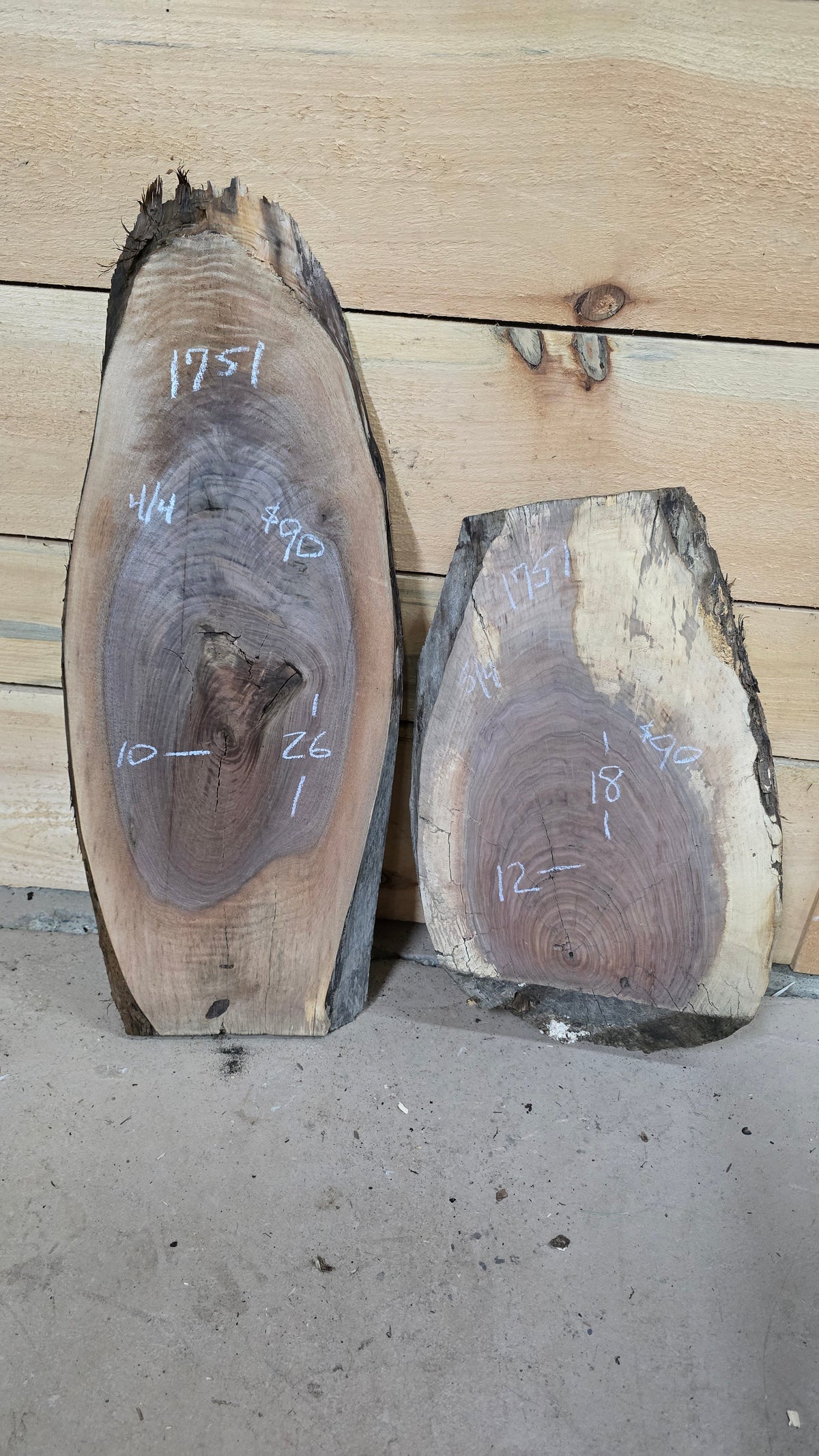 1751 Walnut 2-Piece DIY Wood Bundle, view 1