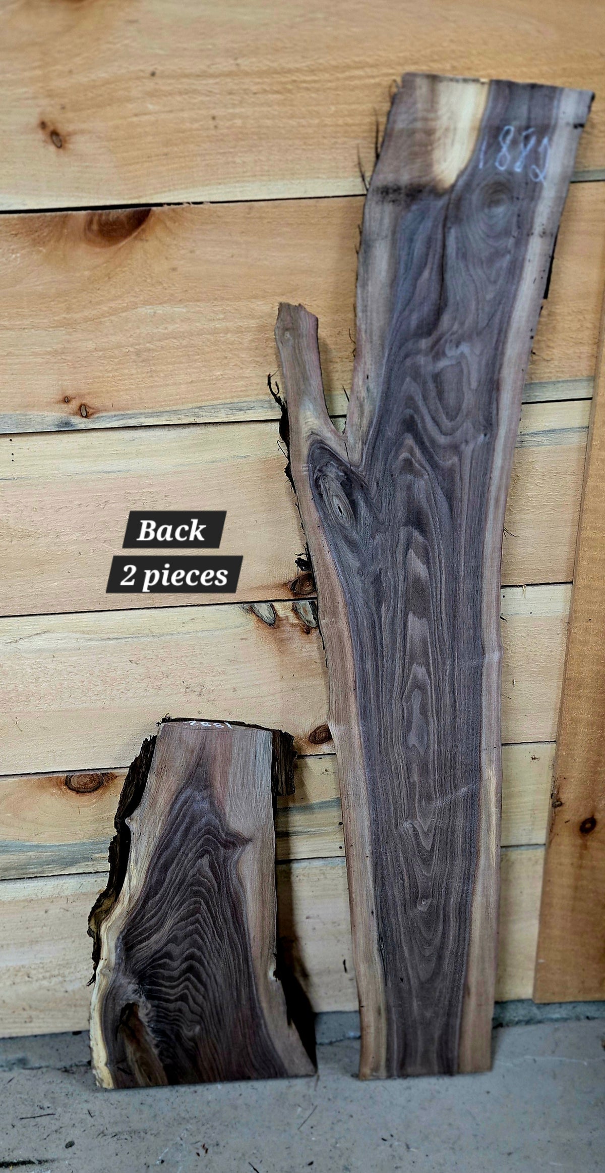 1882 Walnut 2-Piece DIY Wood Bundle, view 4