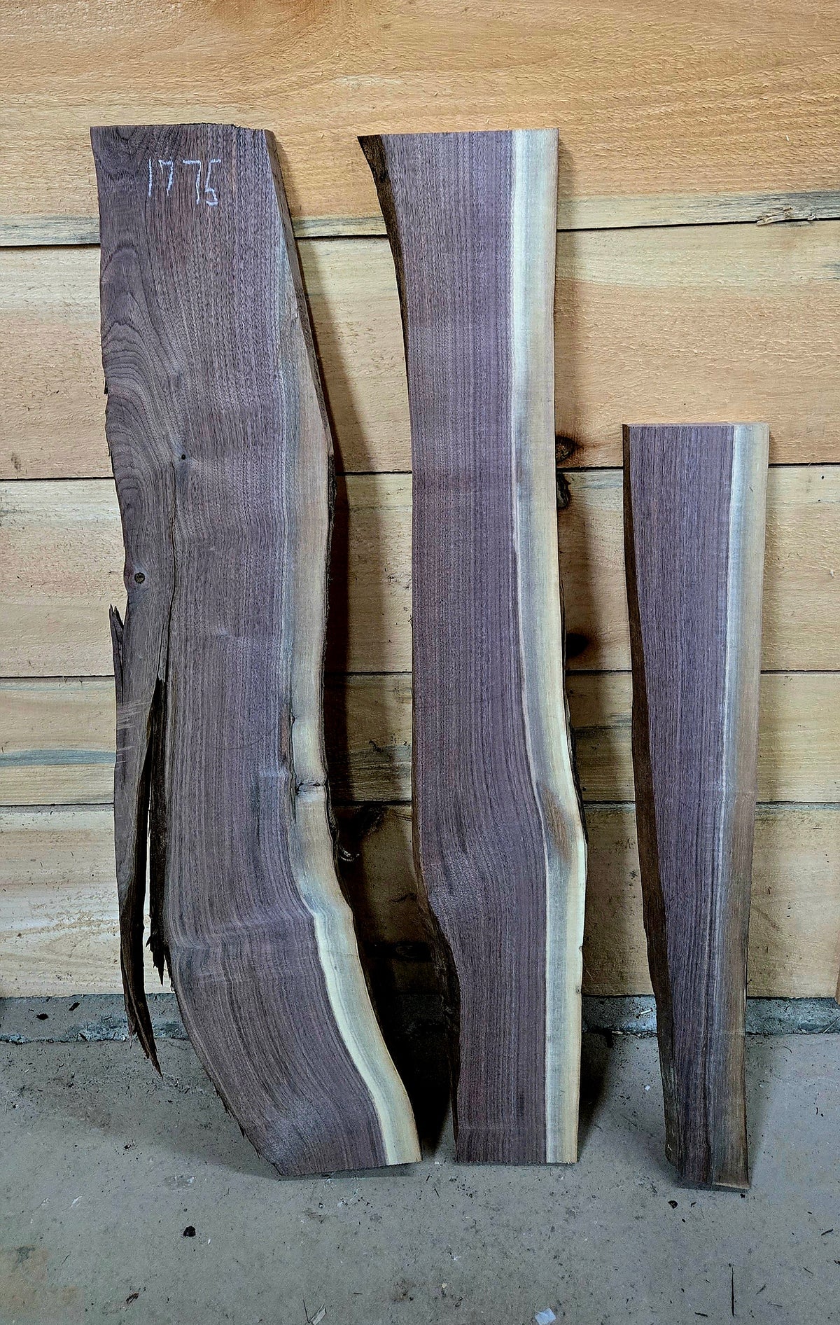 1775 Walnut 3-Piece DIY Wood Bundle, view 2