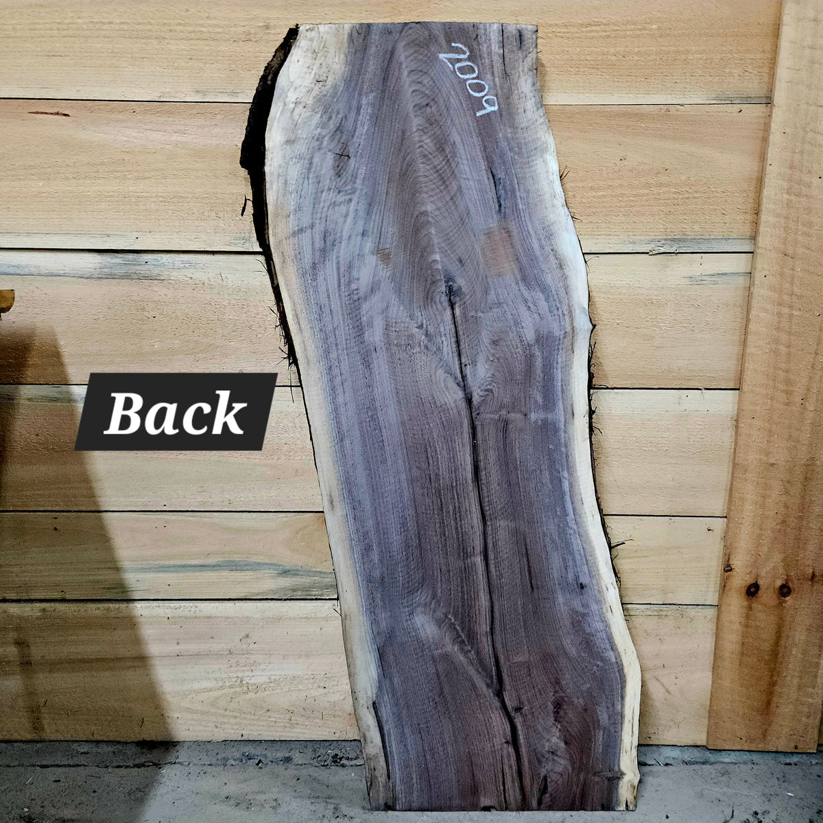 2009 Walnut Live Edge Slab – 44" × 16" × 7/4"