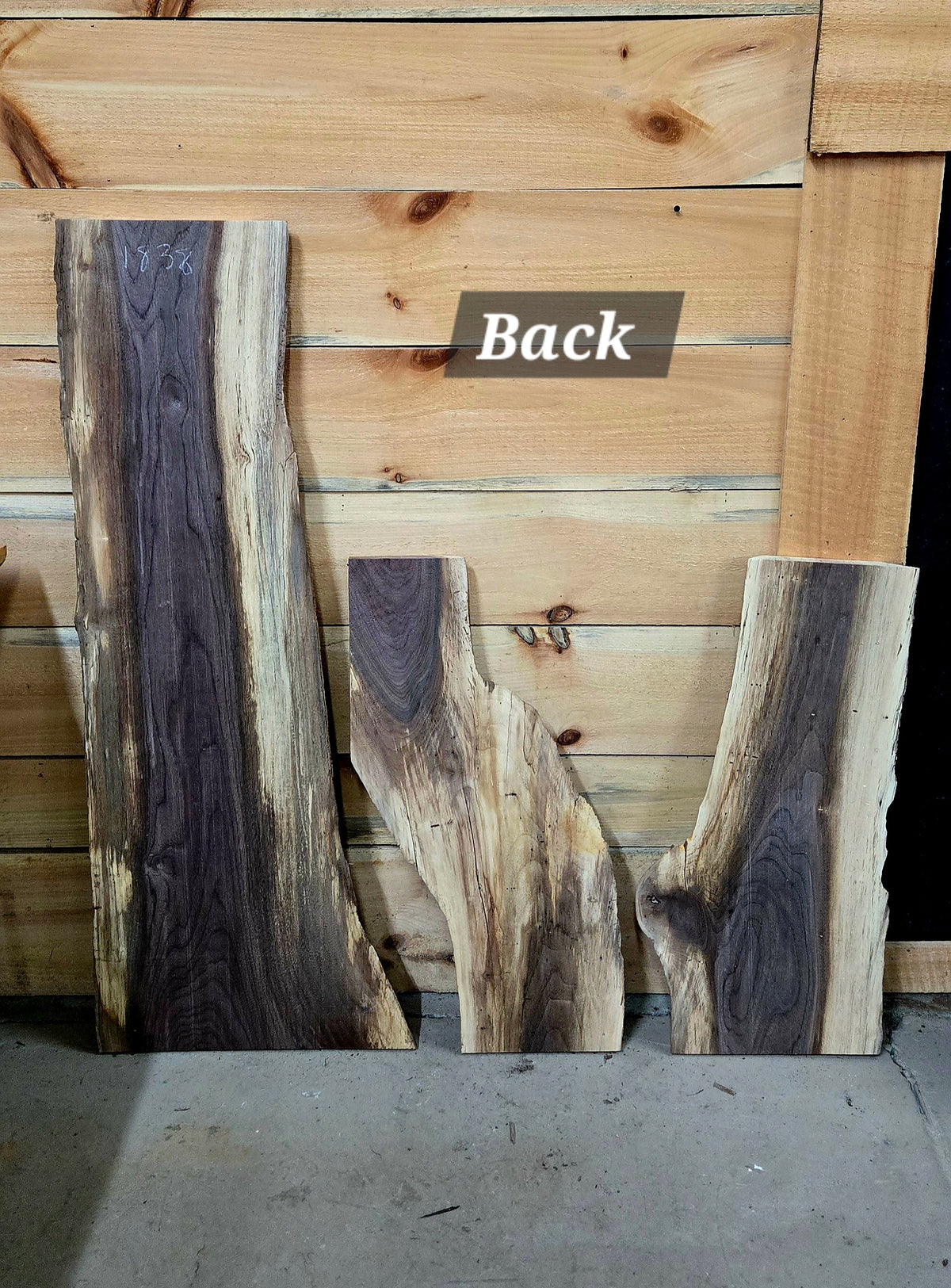 1838 Walnut 3-Piece DIY Wood Bundle, view 2