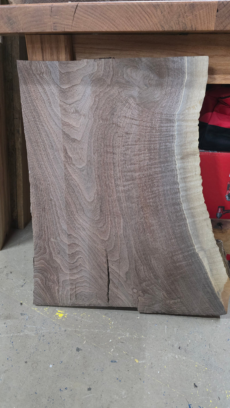 1015 Walnut live edge slab