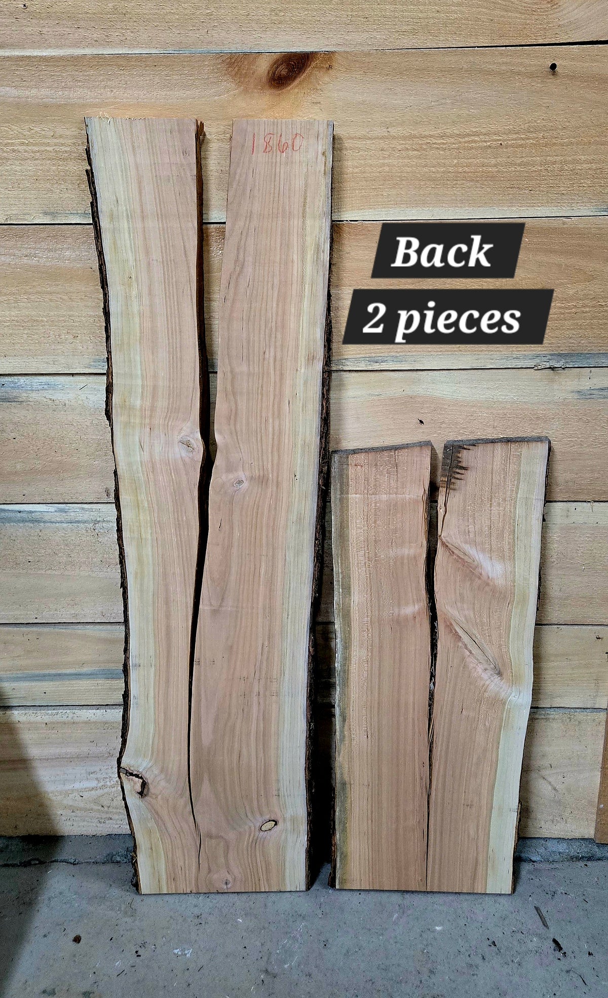 1860 Cherry 2-Piece DIY Wood Bundle, view 2