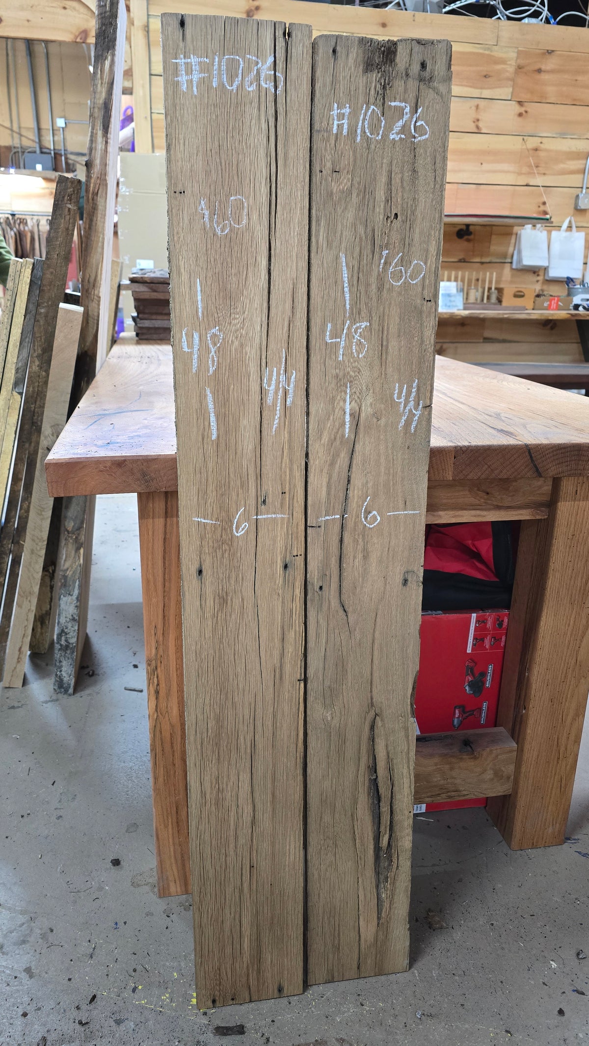 1026 Speckled White Oak 2-Piece DIY Wood Bundle, view 1
