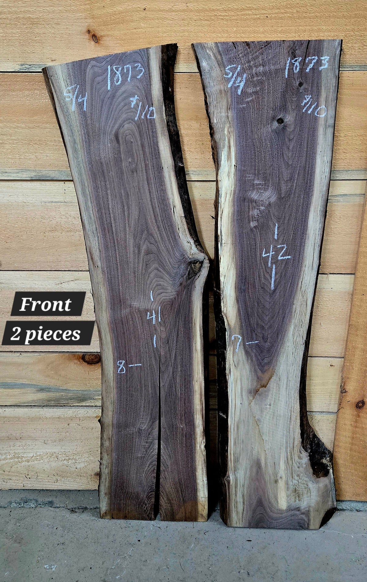 1873 Walnut 2-Piece DIY Wood Bundle, view 1